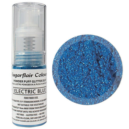 Sugarflair Edible Glitter Dust Spray Electric Blue 10g