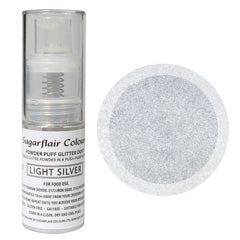 Sugarflair Edible Glitter Dust Spray Light Silver 10g