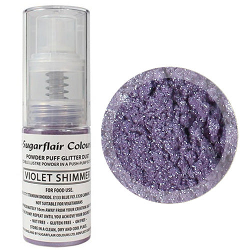 Sugarflair Edible Glitter Dust Spray Violet 10g