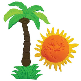 Sun & Palm Tree Silicone Mould