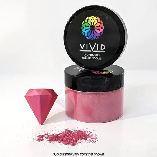 Vivid Metallic Edible Dust Super Pink 50g