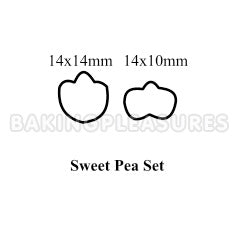 Sweet Pea Mini Flower Cutter 2pcs