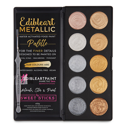 Sweet Sticks METALLIC GOLD & SILVER Paint Palette