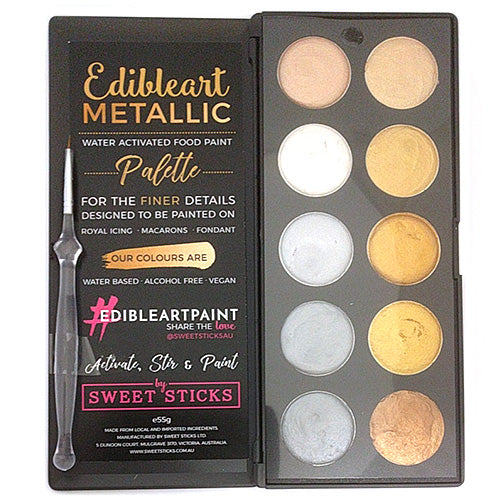 Sweet Sticks METALLIC GOLD & SILVER Paint Palette