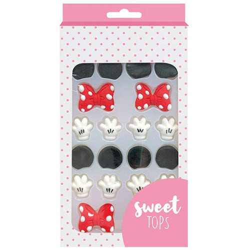 Mickey or Minnie Mouse Edible Cupcake Decorations (4 sets)
