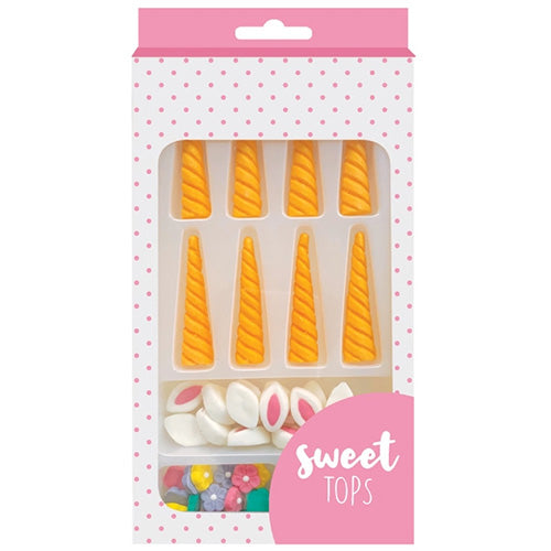 Unicorn Edible Cupcake Decorations (8 sets)