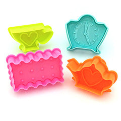 Tea Time Plunger Cutters 4pcs