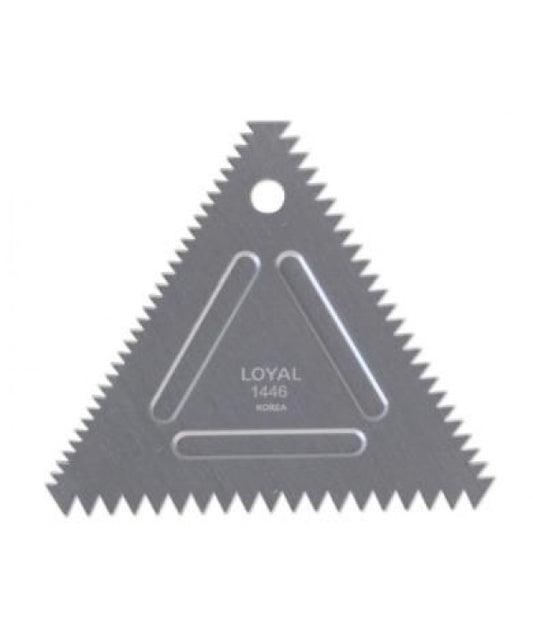Loyal Triangle Metal Decorating Comb Scraper