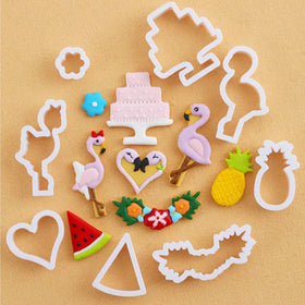 Tropical Flamingo Cutter Set 8pcs