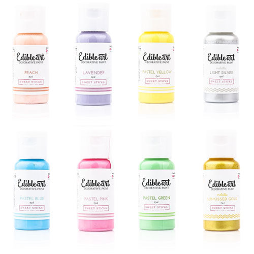 Sweet Sticks Edible Art Paint UNICORN 8 Pack 15ml