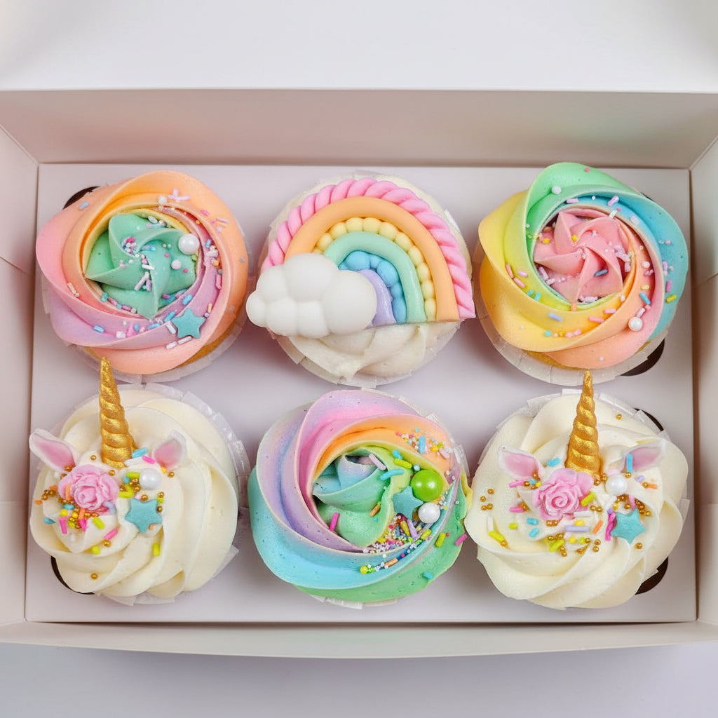 Kids Unicorn & Rainbows Holiday Cupcake Class. Saturday 3 October 2026