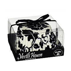 Vestli House Baking Cups Elenor Black Medium 20pcs