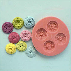 Vintage Buttons Silicone Mould