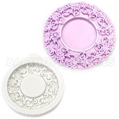 Katy Sue Vintage Circle Silicone Mould