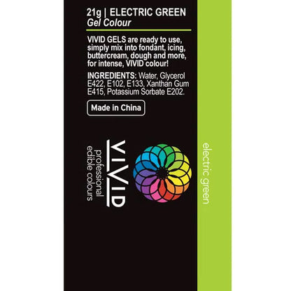 Vivid Gel Colour Electric Green 21g