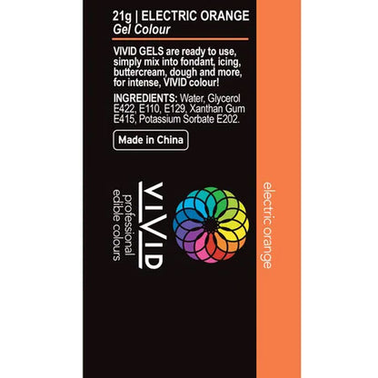 Vivid Gel Colour Electric Orange 21g
