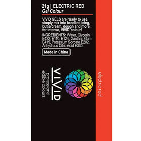 Vivid Gel Colour Electric Red 21g