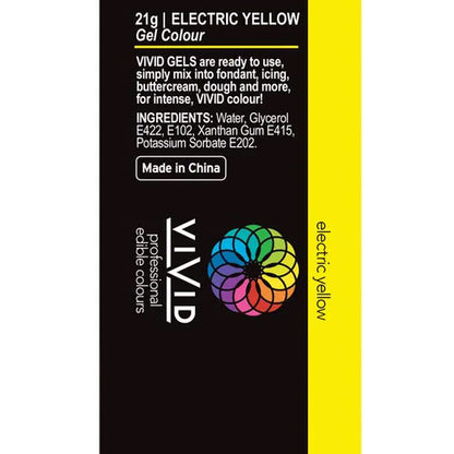 Vivid Gel Colour Electric Yellow 21g