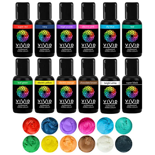 Vivid Gel Colours 12 Pack