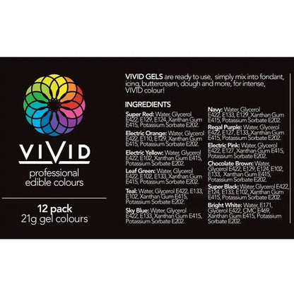 Vivid Gel Colours 12 Pack