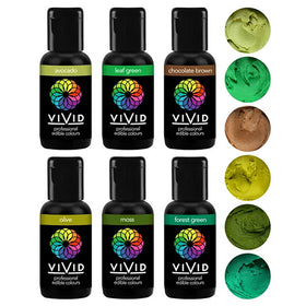 Vivid Gel Colours Earth 6 Pack