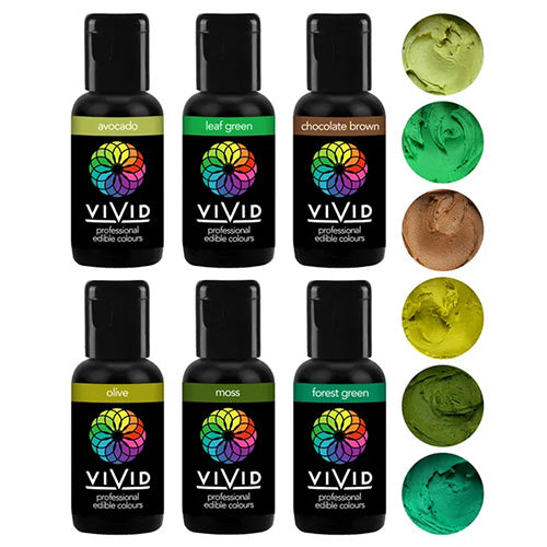 Vivid Gel Colours Earth 6 Pack