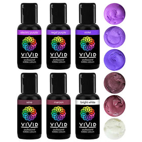 Vivid Gel Colours Purple Reign 6 Pack