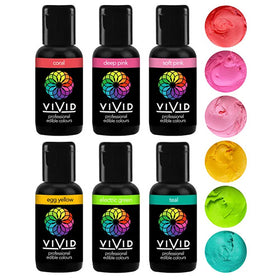 Vivid Gel Colours Tropical 6 Pack