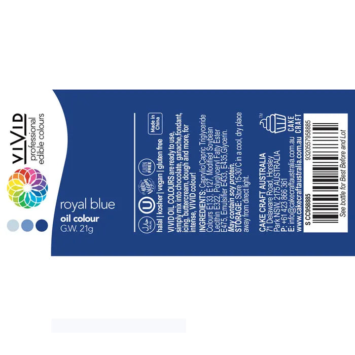 Vivid Oil Based Colour ROYAL BLUE 21g