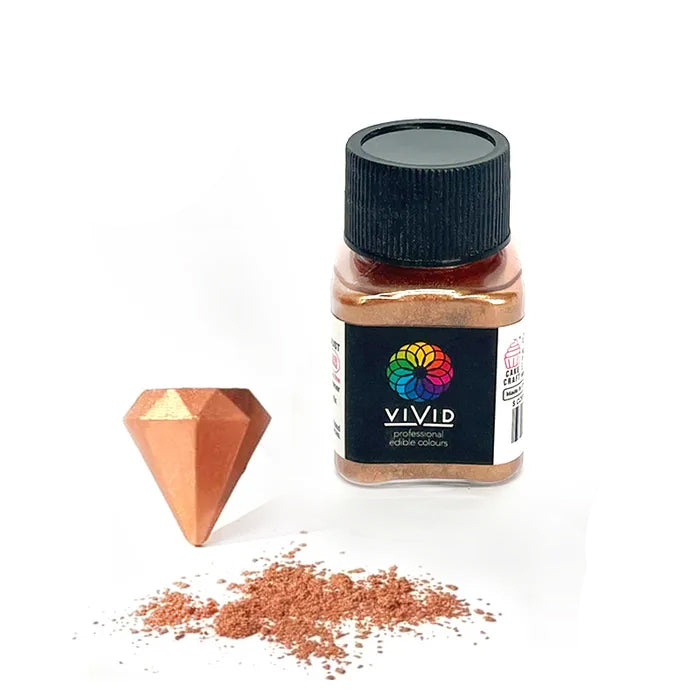 Vivid Metallic Edible Dust Rose Gold 10g
