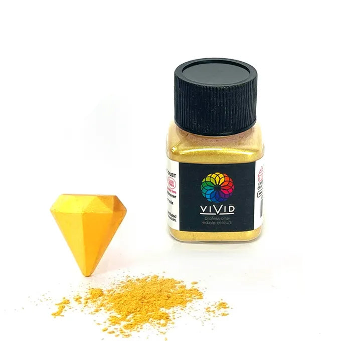 Vivid Metallic Edible Dust Super Gold 10g