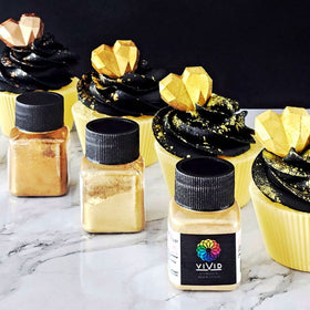 Vivid Metallic Edible Dust Warm Gold 10g