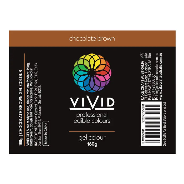 BULK Vivid Gel Colour Brown Chocolate 160g