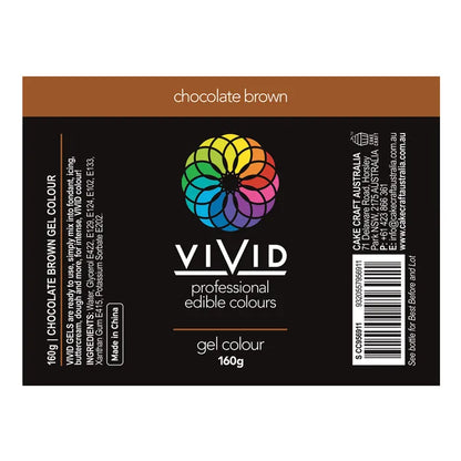 BULK Vivid Gel Colour Brown Chocolate 160g