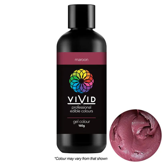 BULK Vivid Gel Colour Maroon 160g