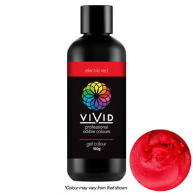 BULK Vivid Gel Colour Electric Red 160g