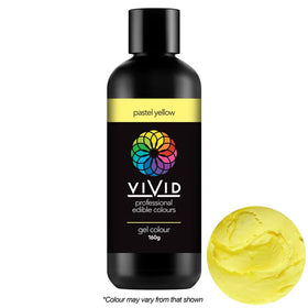 BULK Vivid Gel Colour Pastel Yellow 160g