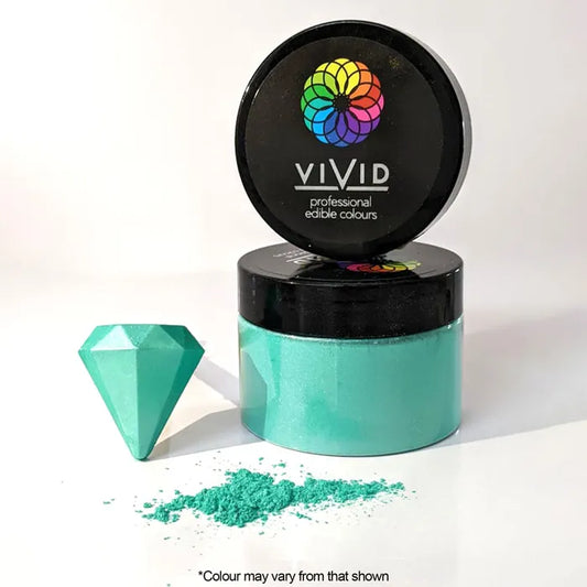 Vivid Metallic Edible Dust Aquamarine 50g