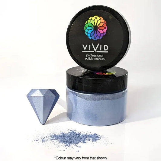 Vivid Metallic Edible Dust Baby Blue 50g