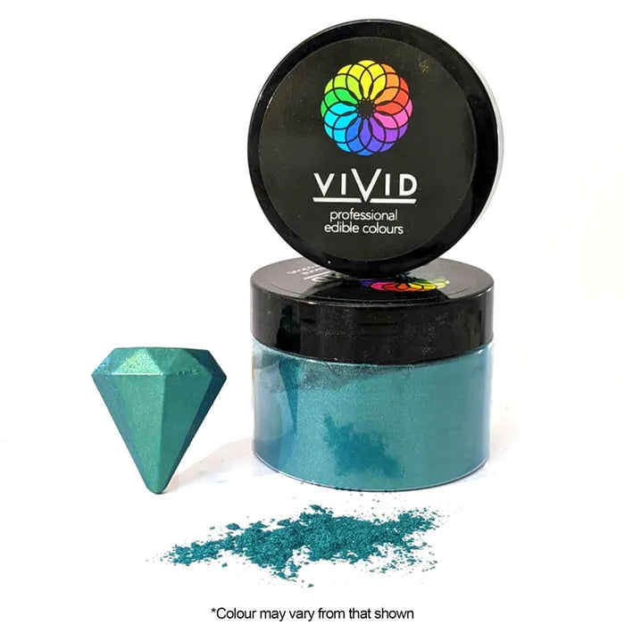 Vivid Metallic Edible Dust Forest Green 50g