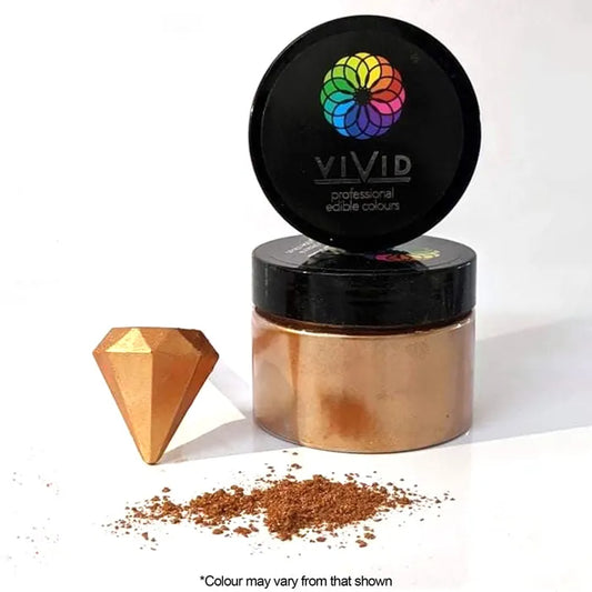 Vivid Metallic Edible Dust Antique Gold 50g