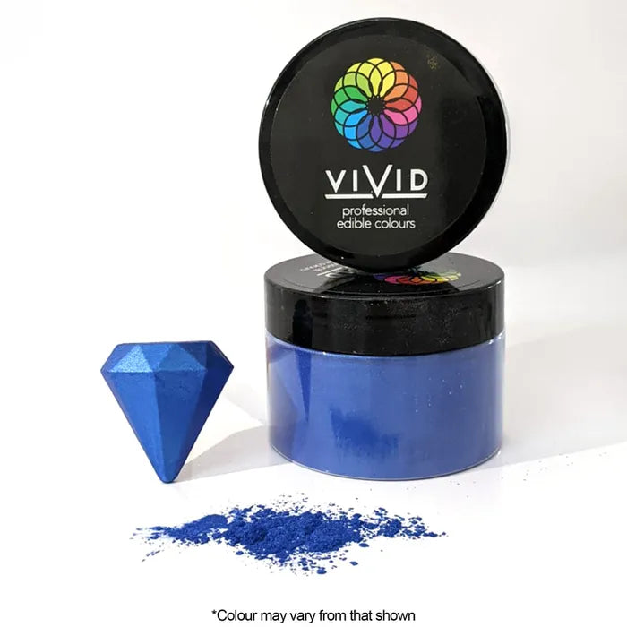 Vivid Metallic Edible Dust Super Royal Blue 50g