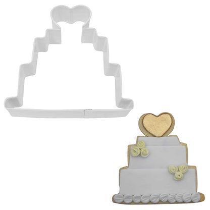 Wedding Cake White Cookie Cutter