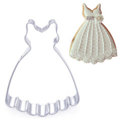 Wedding Dress D2 Stainless Steel Cookie Cutter