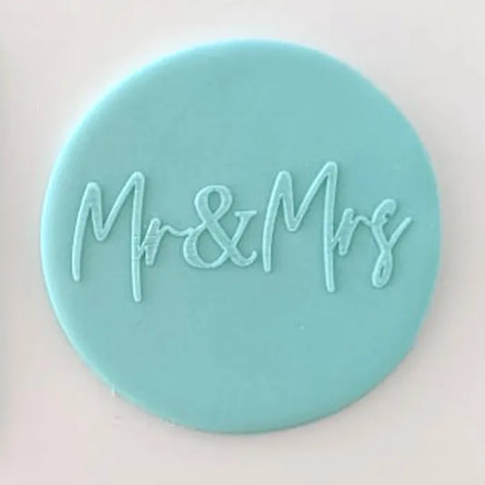 Mr & Mrs | Cookie Debosser Stamp Wedding