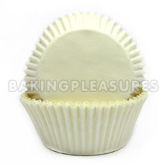 White Silicone Coated Baking Cups 30pcs