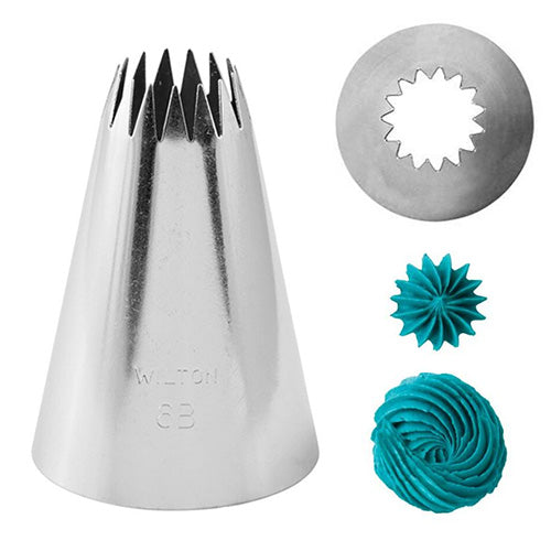 Wilton 6B Open Star Piping Tip