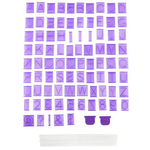 Wilton Cake Letter and Number Press Set 88pcs