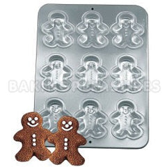 Wilton 9 Cavity Gingerbread Boy Cake Pan/Tin