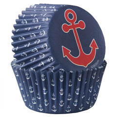Wilton Anchor Nautical Baking Cups 75pcs